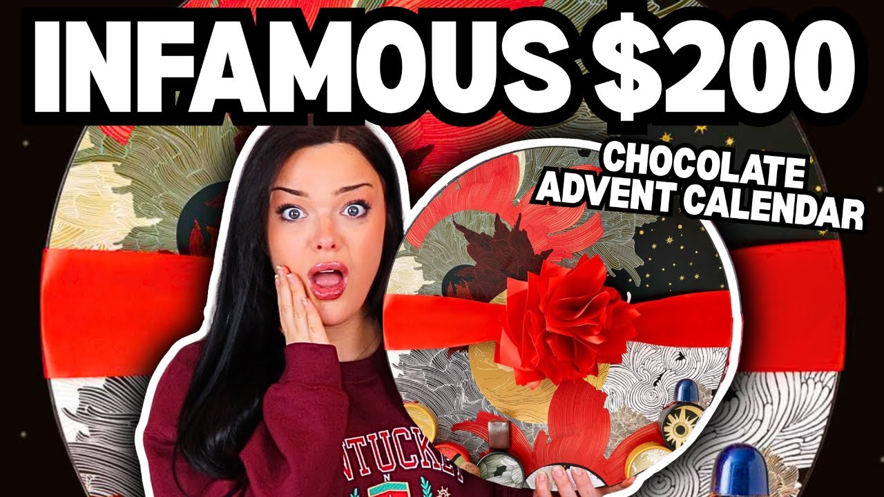 YouTube post by @Alexandria-Ryan for Feeding America. Caption reads: $200 "LUXURY" Chocolate Advent...NOT WORTH IT!? |....