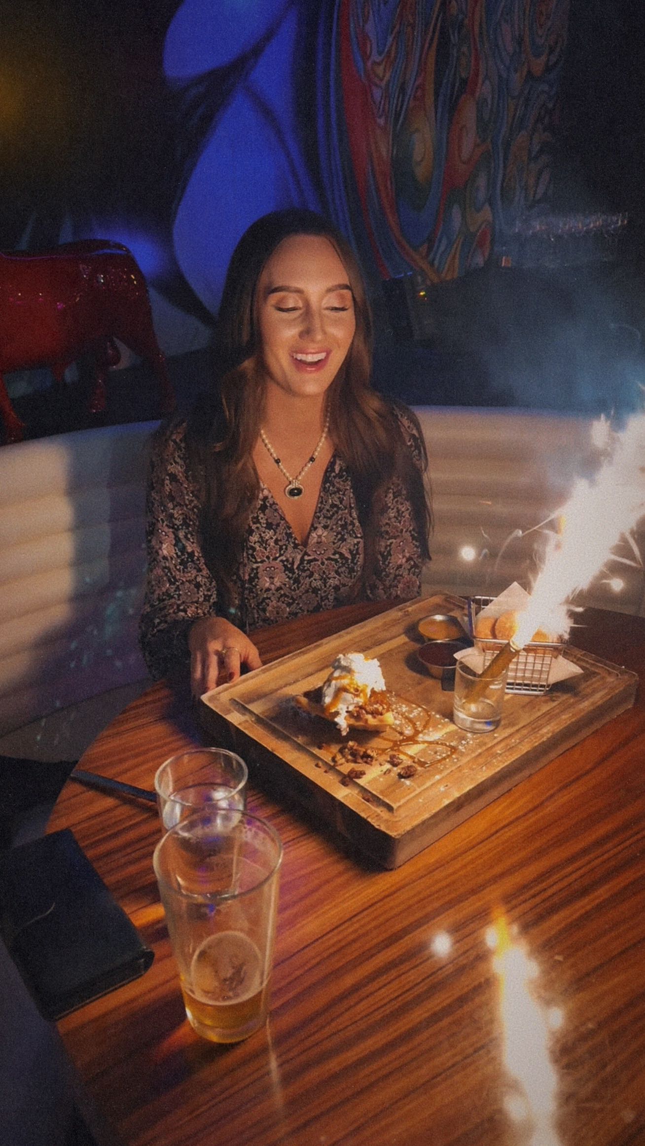 Instagram post by @britontheglow for Visit Utah. Caption reads: An unforgettable autumn dining experience you....