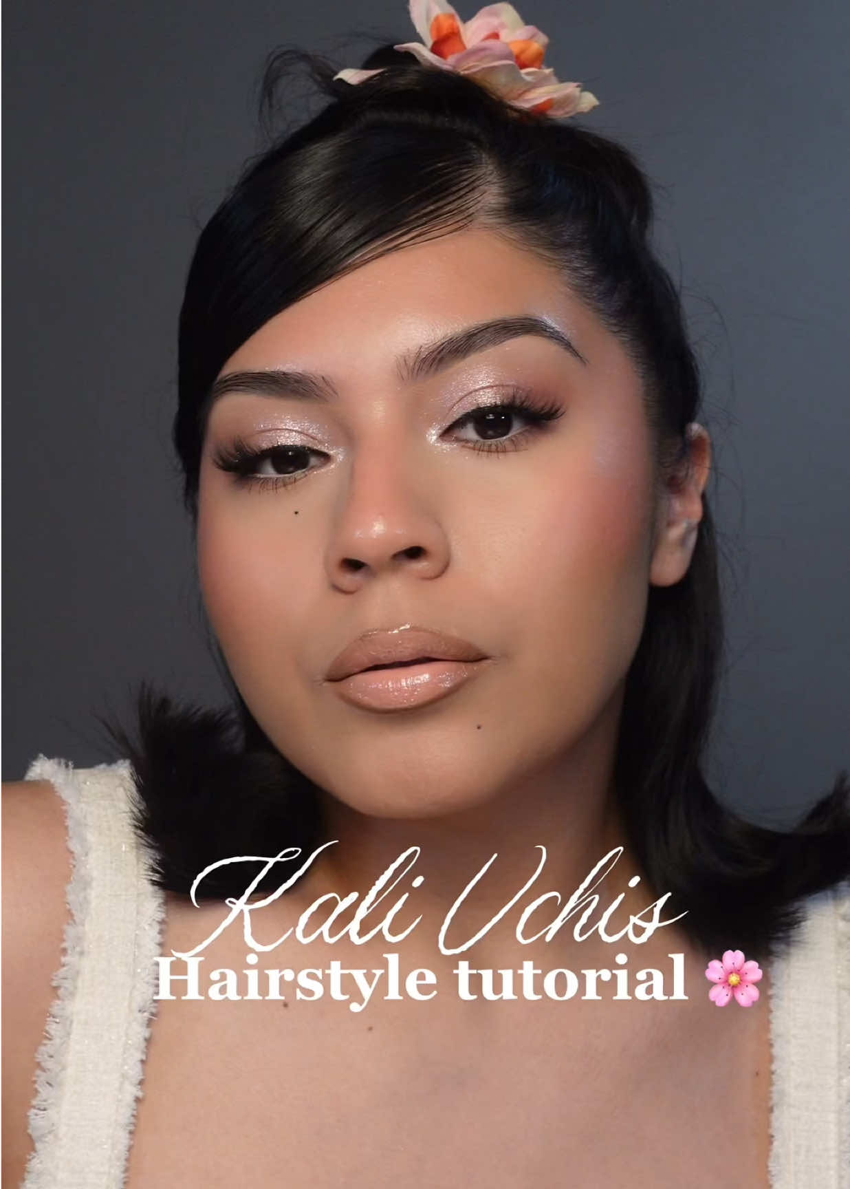 TikTok post by @katherine.lalatina for ECO Style. Caption reads: [...] paris usa @Kristin Ess Hair @K18 Hair....