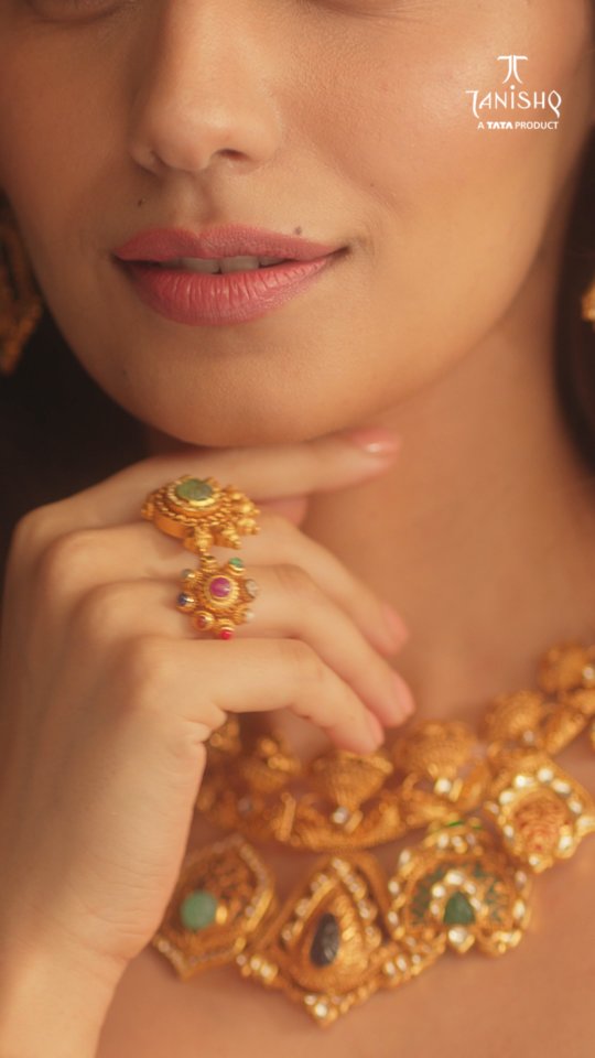 Instagram post by @manushi_chhillar for Tanishq. Caption reads: Diwali brings with it a wonder unlike any other,....