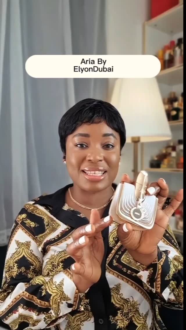 Instagram post by @sniffbesties for Elyon Dubai. Caption reads: ✨ 𝘼𝙧𝙞𝙖 by 𝙀𝙡𝙮𝙤𝙣 𝘿𝙪𝙗𝙖𝙞 is an absolute....