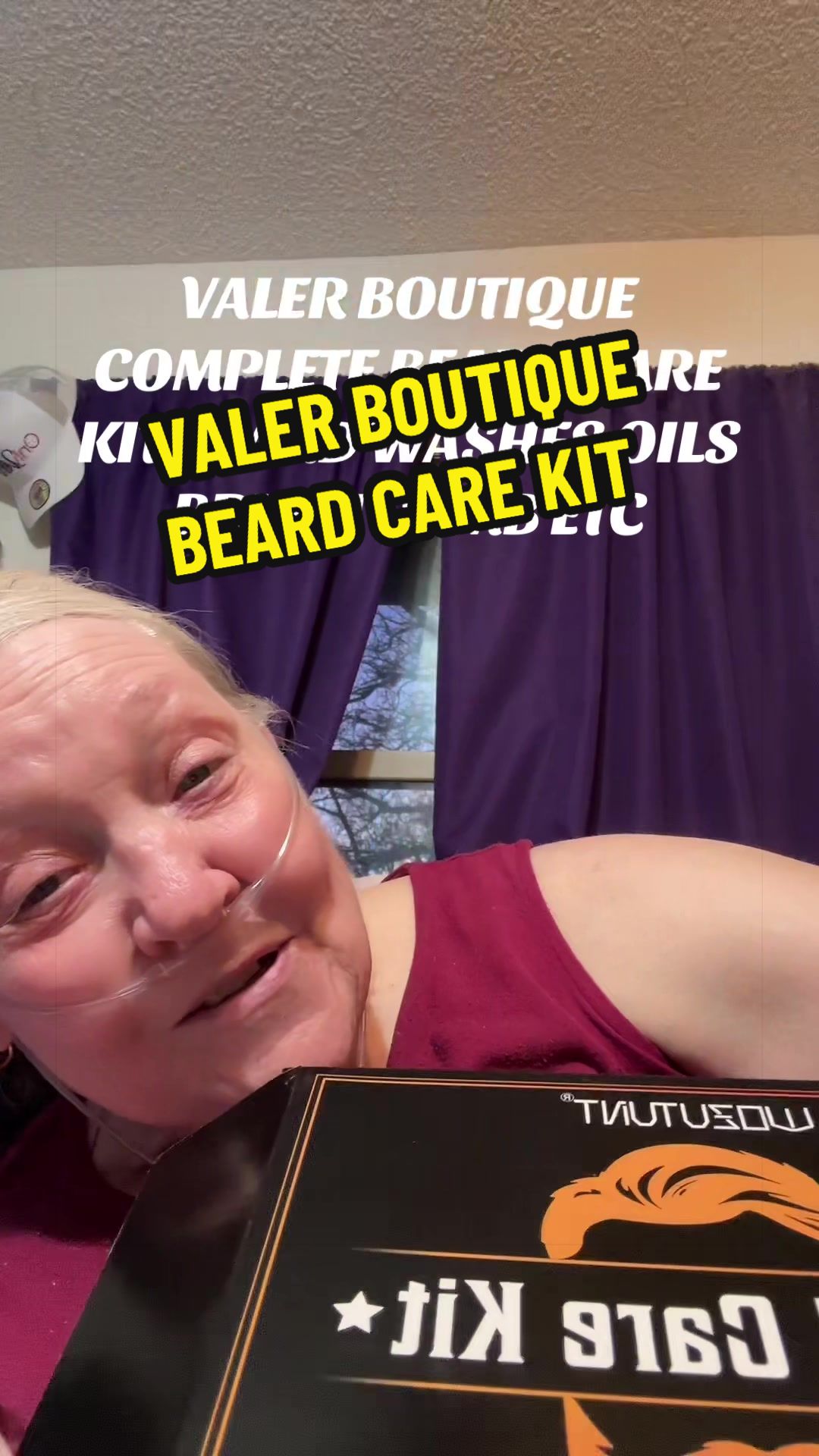 TikTok post by @sheriecewebbcampb for Valer Boutique. Caption reads: #valerboutique #beardcarekit #beardcare....