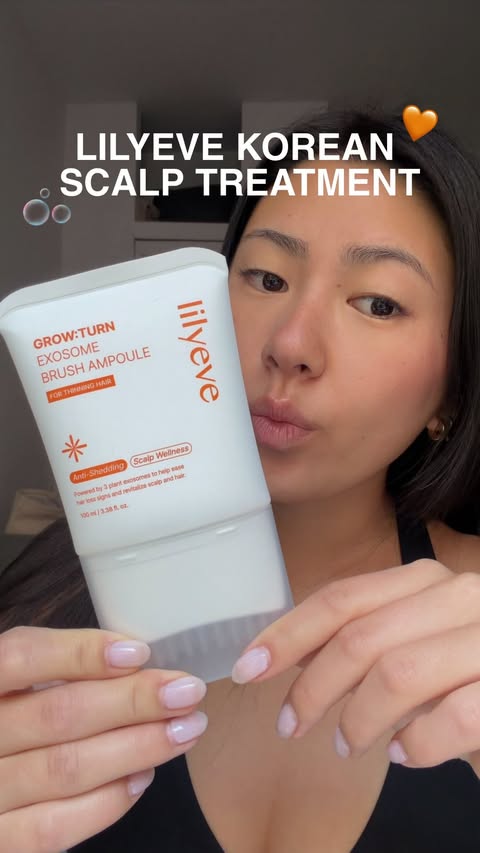 Instagram post by @itsnataliepark for Lilyeve. Caption reads: [...] on the GROWTURN Hair Growth Serum from....
