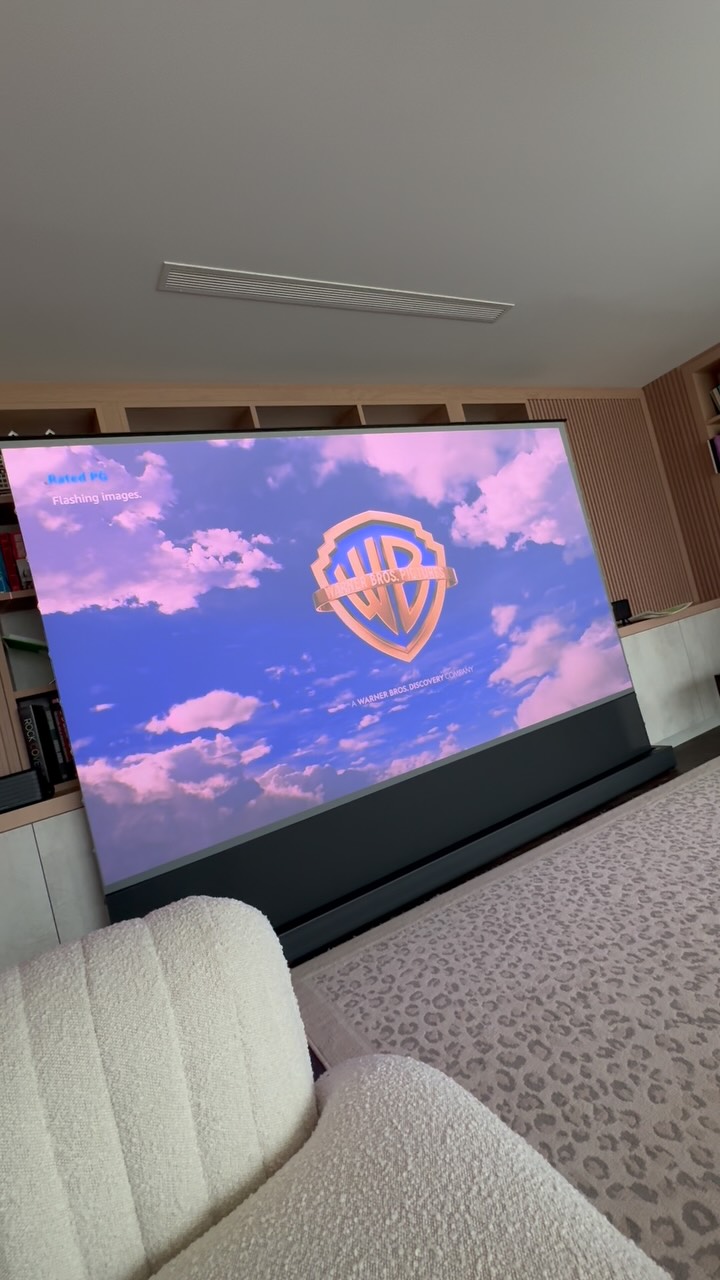 Instagram post by @robbeckettcomic for NEBULA. Caption reads: [...] about outdoor projectors everyone said....