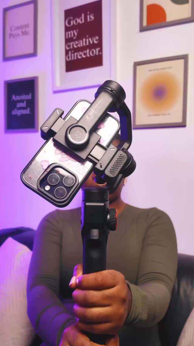 Instagram post by @thesocialmediaoga for Hohem. Caption reads: The @hohem_global Hohem M7 Gimbal is one I have....