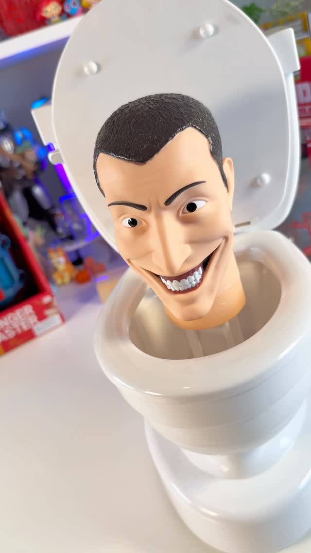 Instagram post by @dreamteamsworld for Bonkers Toys. Caption reads: Skibidi Toilet Deluxe RC & Plunger Blaster....