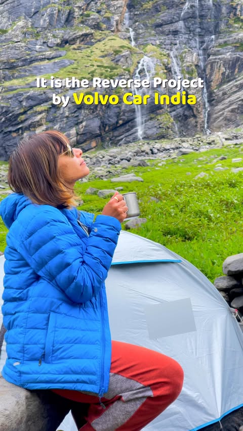 Instagram post by @radhika_nomllers for Volvo Cars. Caption reads: Some journeys stay with you not because of where....