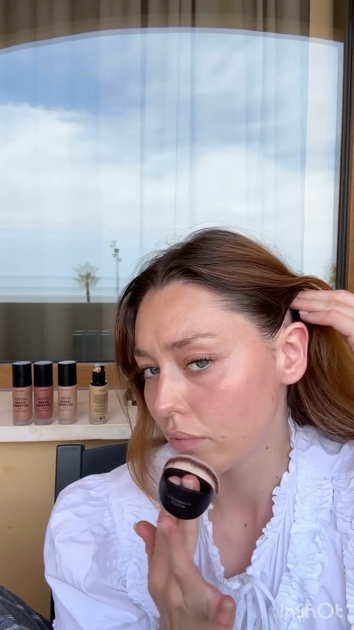 Instagram post by @emilywoodmakeup for Mecca Cosmetica. Caption reads: #AD The ultimate glow-up, courtesy of....