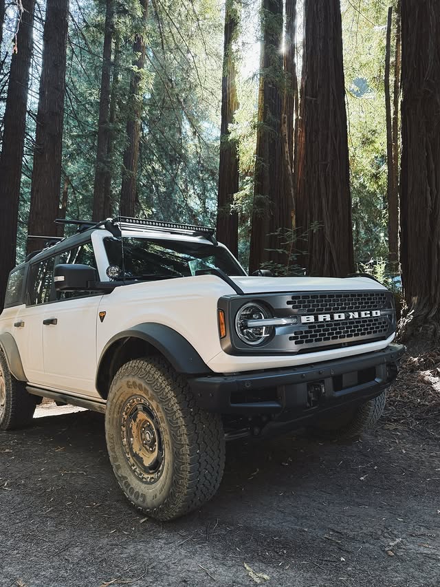 Instagram post by @tree_being for Ford Bronco. Caption reads: #TeamBronco_Ambassador // That lighting though!....