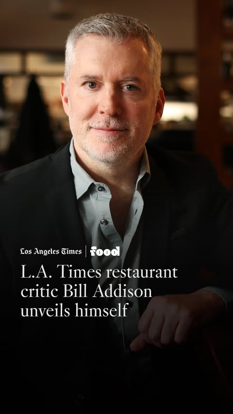 Instagram post by @bill_addison for Los Angeles Times. Caption reads: “Facelessness has a shelf life in this niche line....