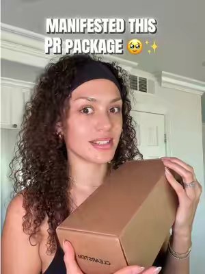 TikTok post by @kaialulani for CLEARSTEM Skincare. Caption reads: [...] just start 🥹✨ so grateful!! @CLEARSTEM....