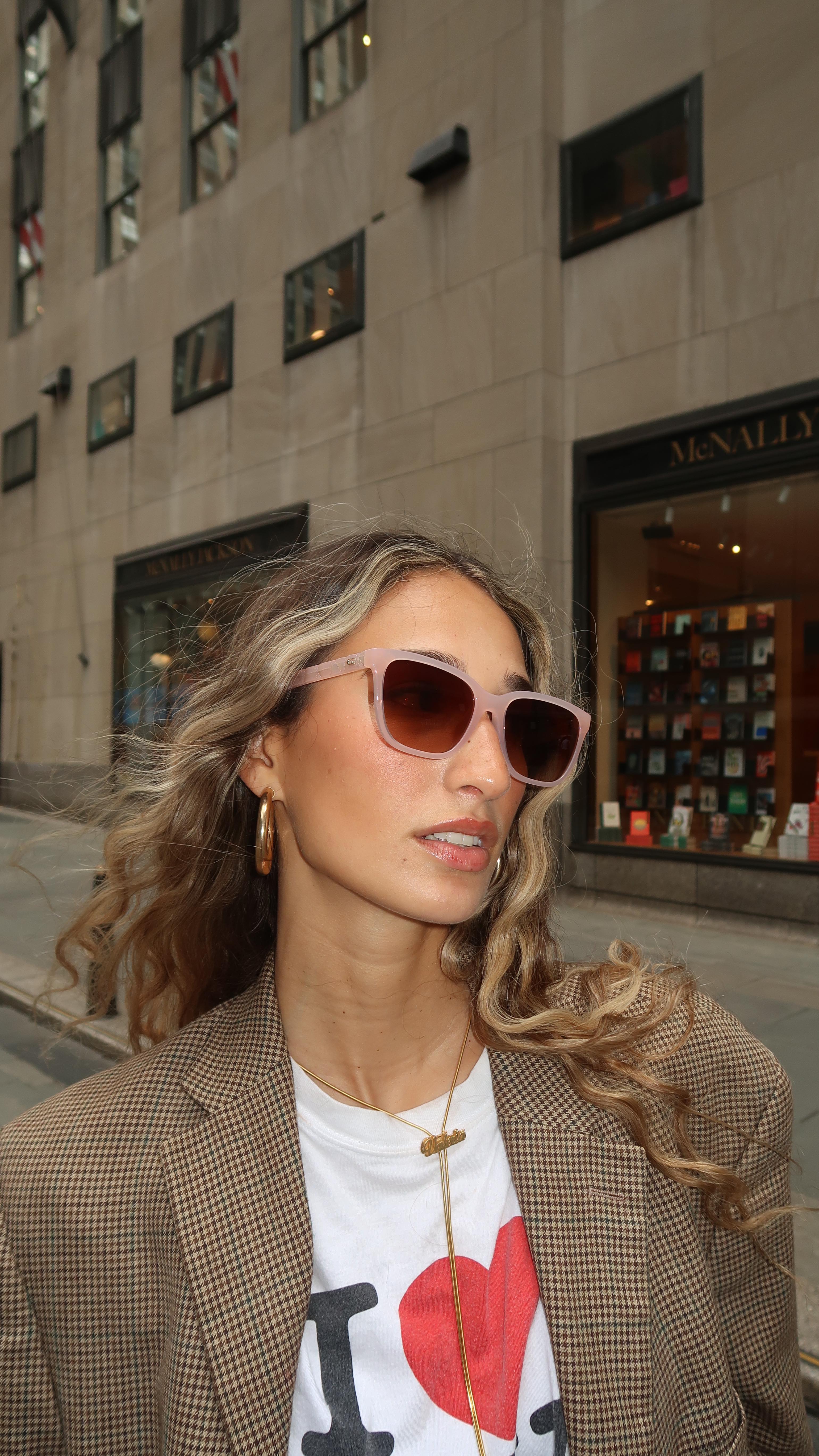 Instagram post by @valeriaaherrero for EssilorLuxottica. Caption reads: Mornings w/ @coach 🍒
Check out the @coach Tabby....