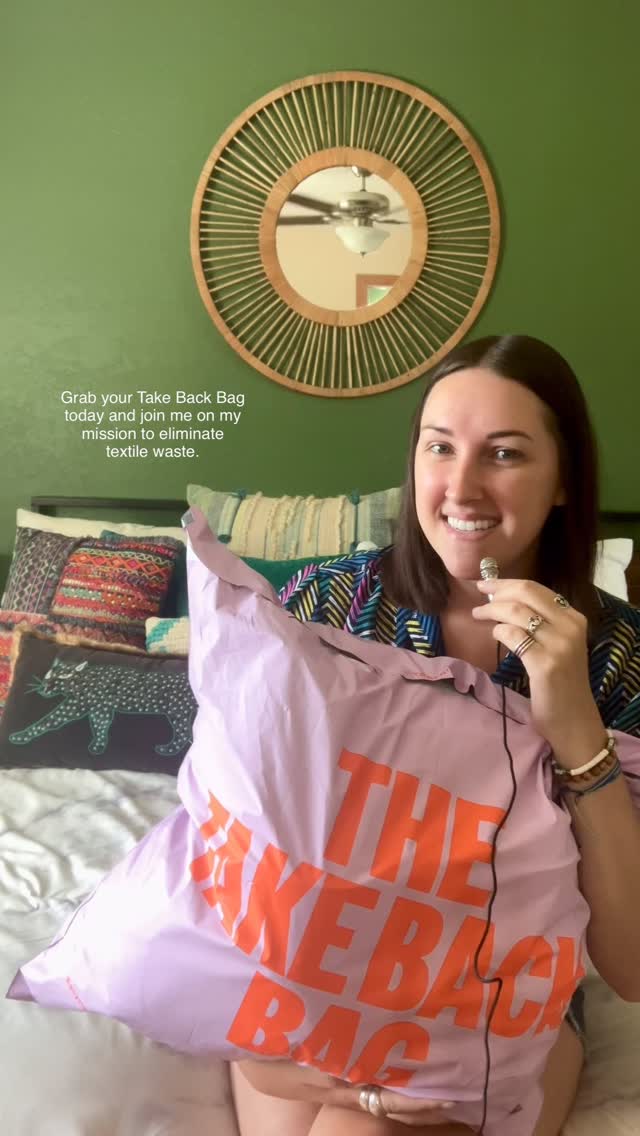 Instagram post by @mrs.mcclainsbrains for Trashie. Caption reads: Time to declutter our closets! @trashie makes it....