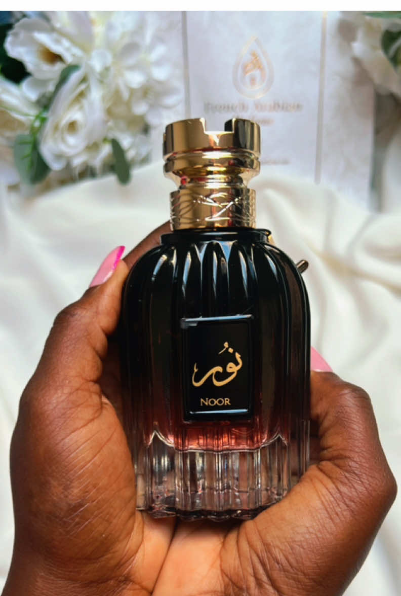 TikTok post by @ayascentdiary for French Arabian Perfumes. Caption reads: Noor By @French Arabian Parfum  This is the....