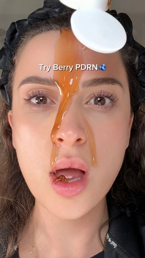 Instagram post by @sarandamavriqi for Axis-y. Caption reads: [...] care of your skin with vegan PDRN 🤍....