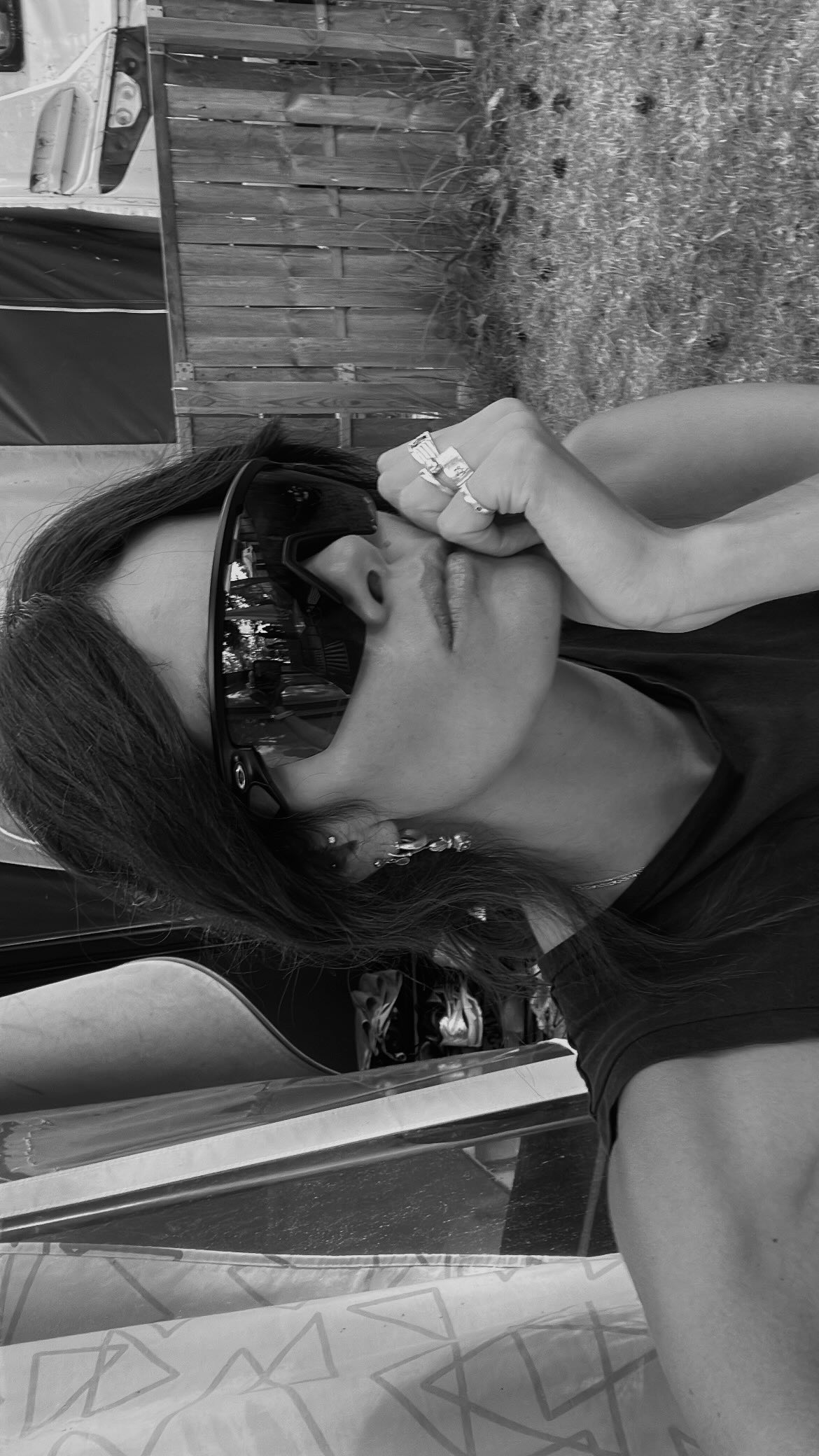 Instagram post by @mariadebicka for Vision Express. Caption reads: [...] by the polish sea 🌊

[reklama]....