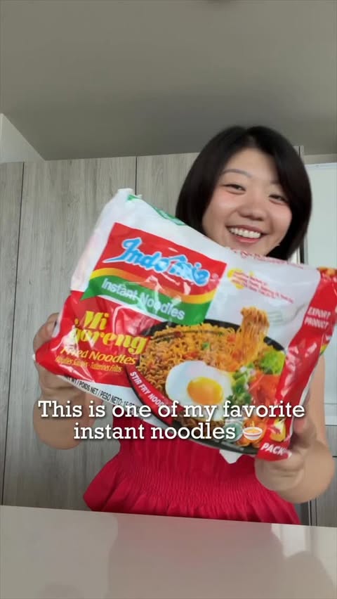 Instagram post by @cupoftj for Indomie Seleraku. Caption reads: My favorite @indomieus, perfect by itself or with....