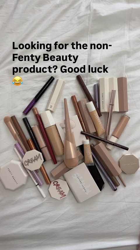 Instagram post by @onebeautygang for FENTY BEAUTY BY RIHANNA. Caption reads: Looking for the non-Fenty Beauty product? Good....