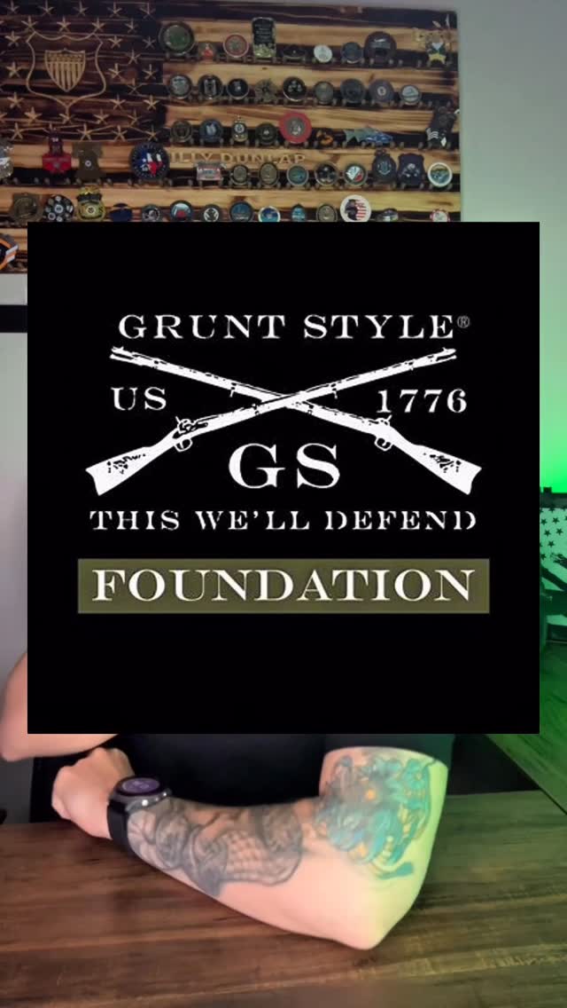 Instagram post by @gruntstylefoundation for Grunt Style. Caption reads: [...] back this Veterans Day. I chose the....