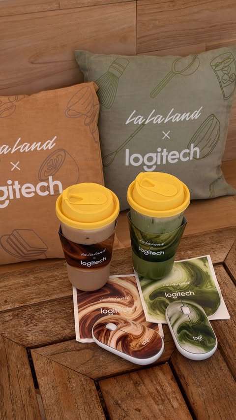 Instagram post by @jeffreeeyte for Logitech. Caption reads: celebrating the launch of @Logitech’s newest....