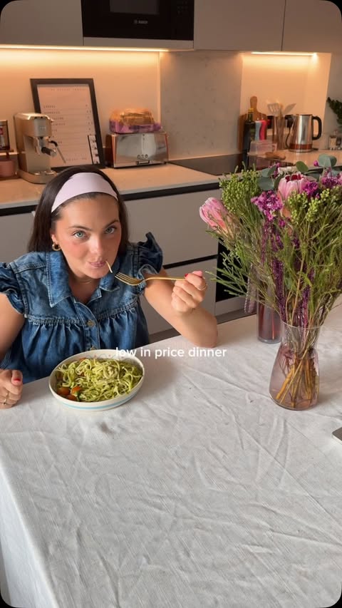 Instagram post by @journeywithchiara__ for Waitrose. Caption reads: [...] high fibre and affordable dinner using....