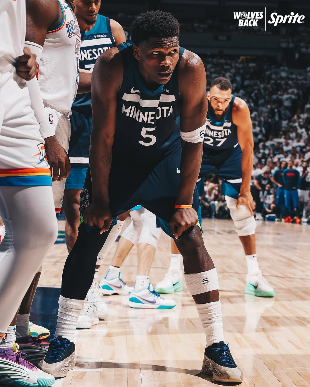 Instagram post by @timberwolves for Sprite. Caption reads: WAKE UP, WOLVES FANS.

we’ve got business to....