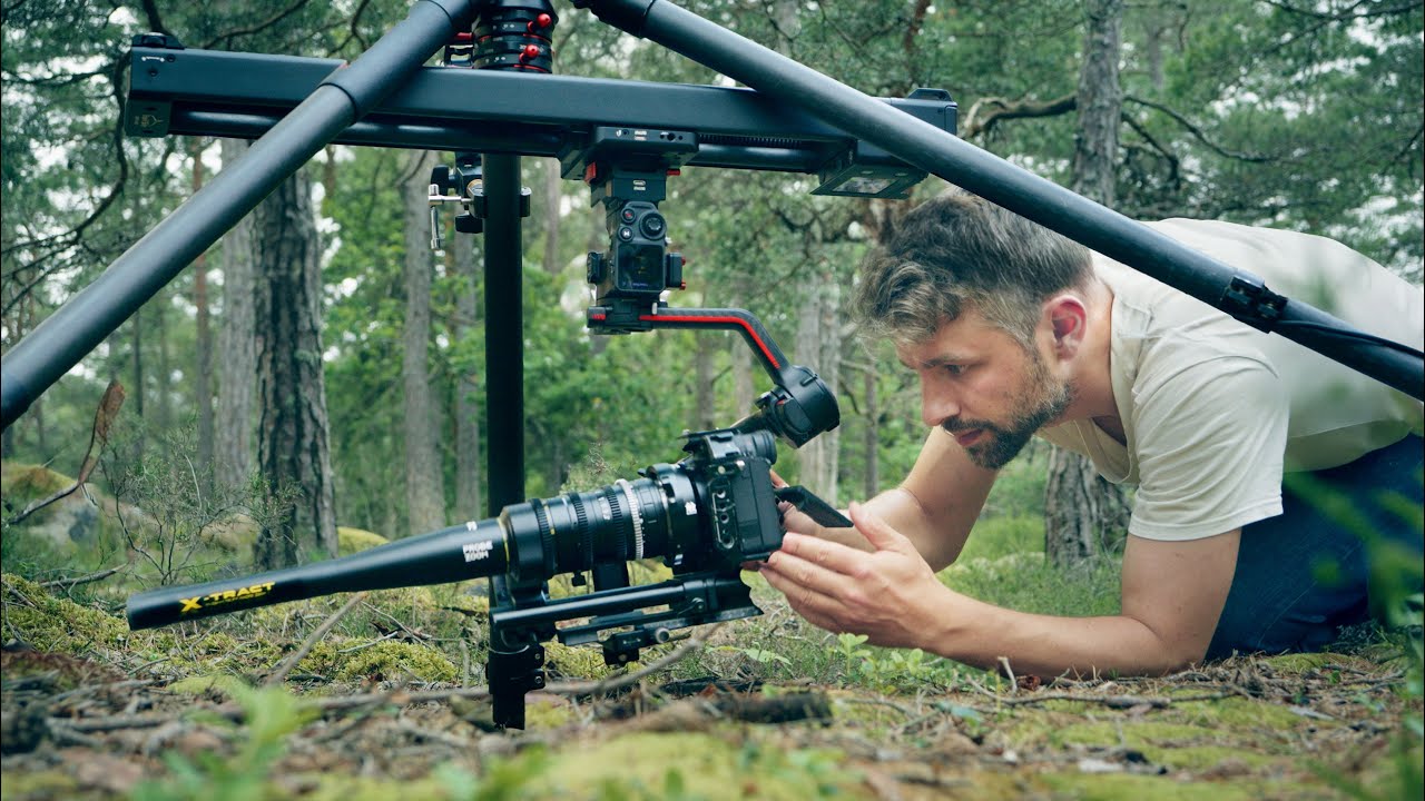 YouTube post by @Andyax for iFootage. Caption reads: This Rig Unlocks a Whole New World of Filmmaking.
