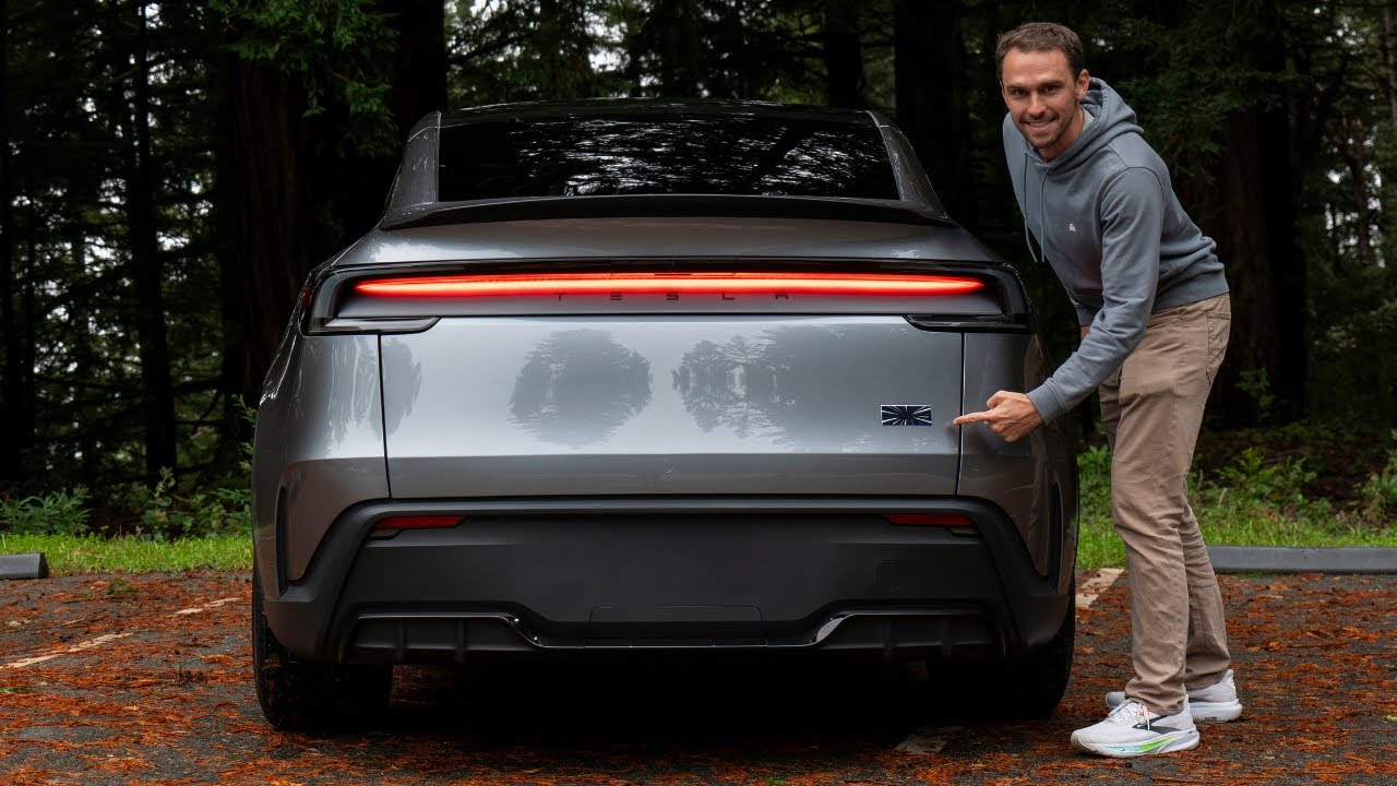 YouTube post by @Gjeebs for MagBak. Caption reads: NEW Tesla Model Y Performance - The Painful Truth.