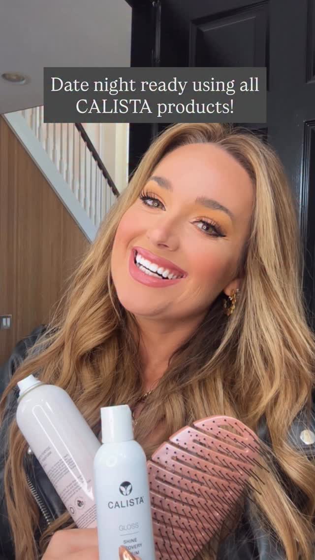 Instagram post by @brookenix12 for Calista Tools. Caption reads: [...] new GLOSS Shine Recovery Serum from....