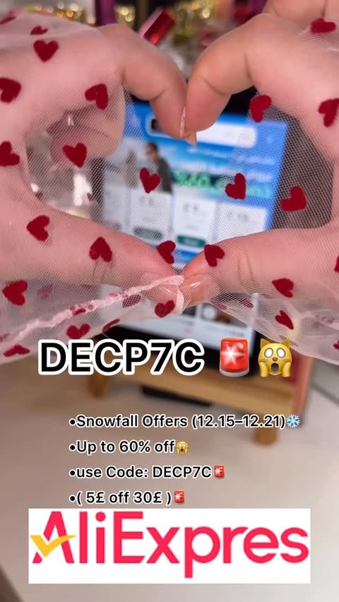 Instagram post by @ayabouchta_beauty for AliExpress. Caption reads: ✨ AliExpress App Review | Snowfall Offers ✨

I’m....