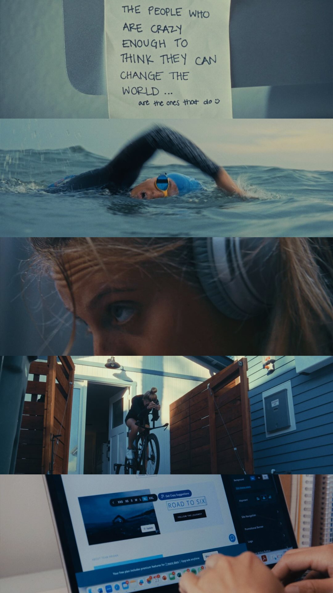 Instagram post by @teamarianaluterman for GoDaddy. Caption reads: Entrepreneurs and athletes aren’t so....