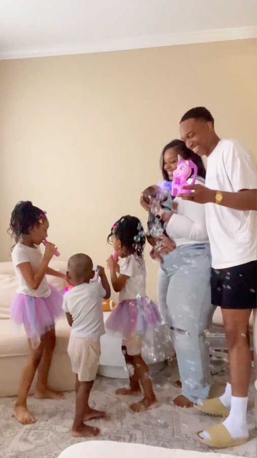 Instagram post by @marriedlane for Move2Play. Caption reads: #ad | @move2playtoys has quickly become our family....