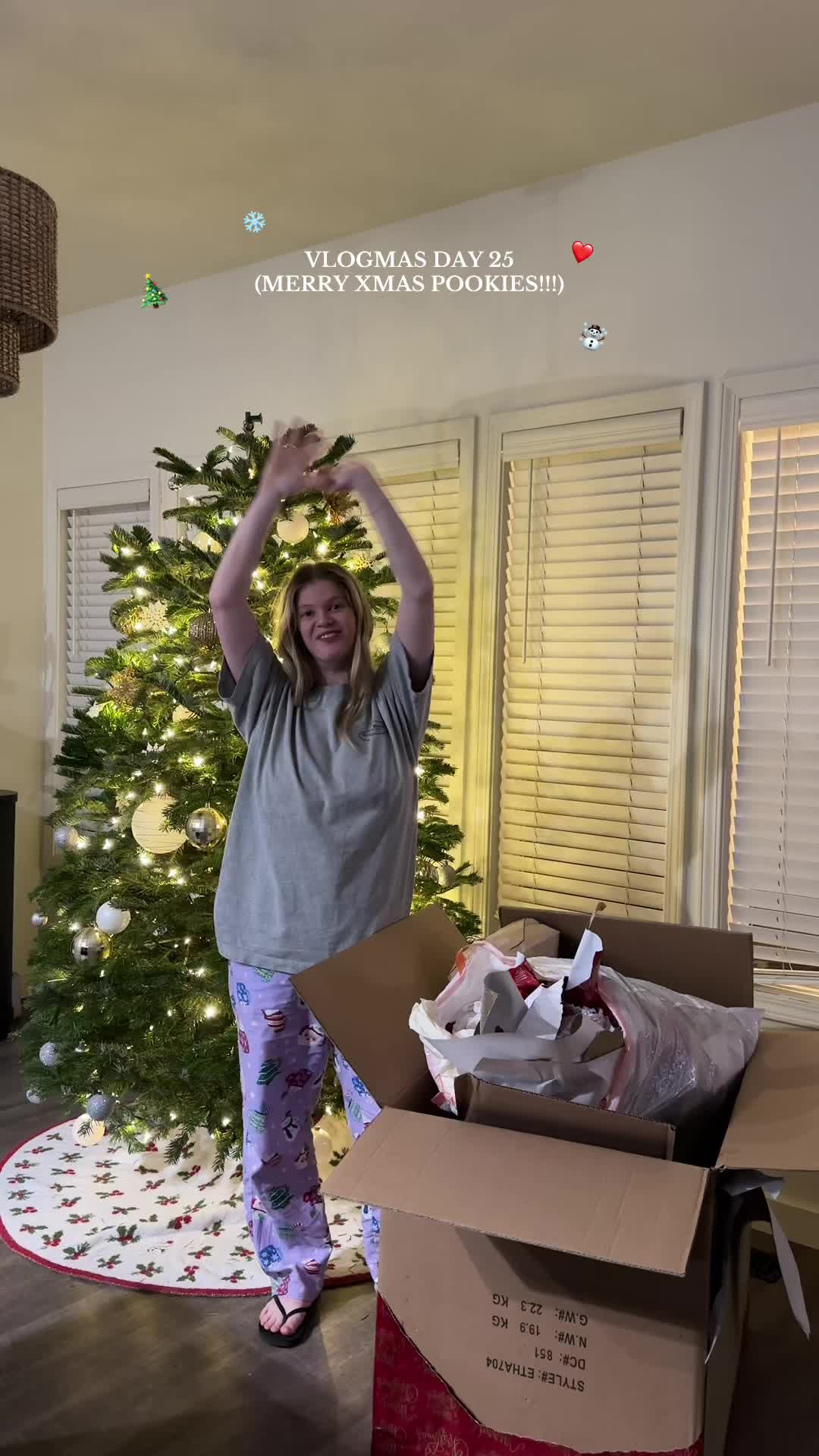 TikTok post by @skysayingthings for Mrs. Meyer's Clean Day. Caption reads: I hope everyone had a WONDERFUL Christmas 🎄❤️😍....