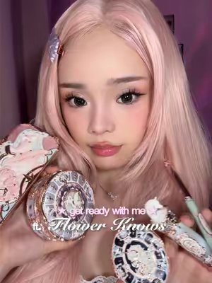 TikTok post by @kiyokochii_ for Ninetynine Dreams. Caption reads: get ready with me ft. @Flower Knows Makeup Knight....