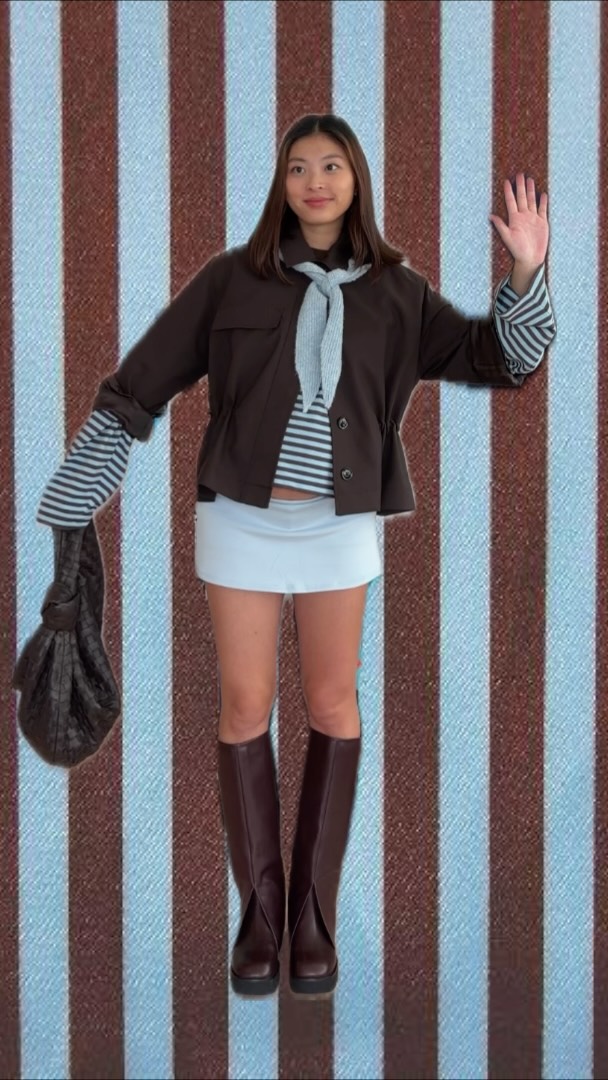 Instagram post by @avriljbob for Lioness Fashion. Caption reads: Foldover boots sponsored by my mom 🤓🤎.