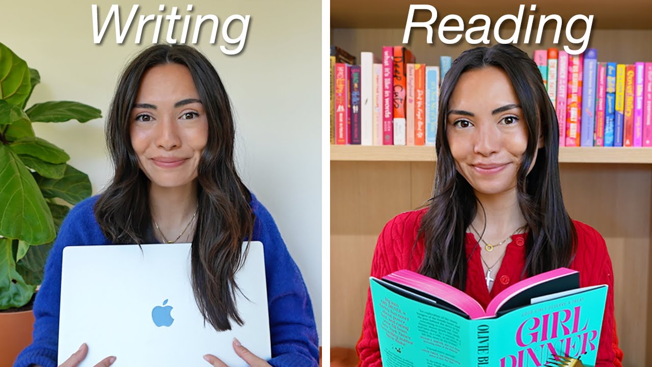 YouTube post by @haleypham for Simon & Schuster. Caption reads: I finished writing my first book! | In My 20s....