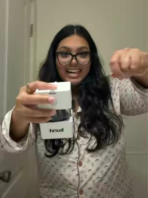 TikTok post by @allisonnrodriguezz for Burst Oral Care. Caption reads: ASMR but it’s me replacing my @BURST Oral Care....