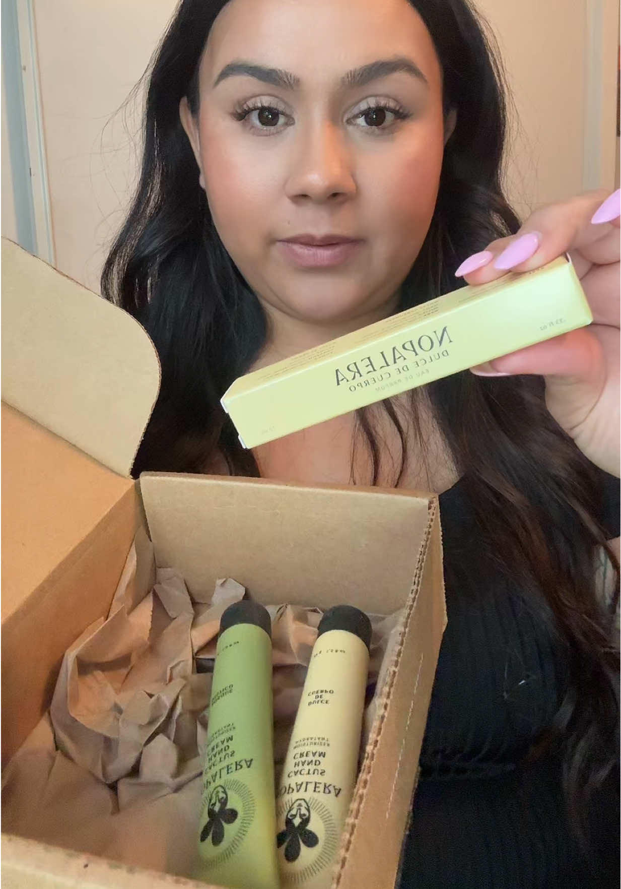TikTok post by @fourofakindwithjess for NOPALERA. Caption reads: Review coming soon! Thank you @Nopalera 🫶🏽....