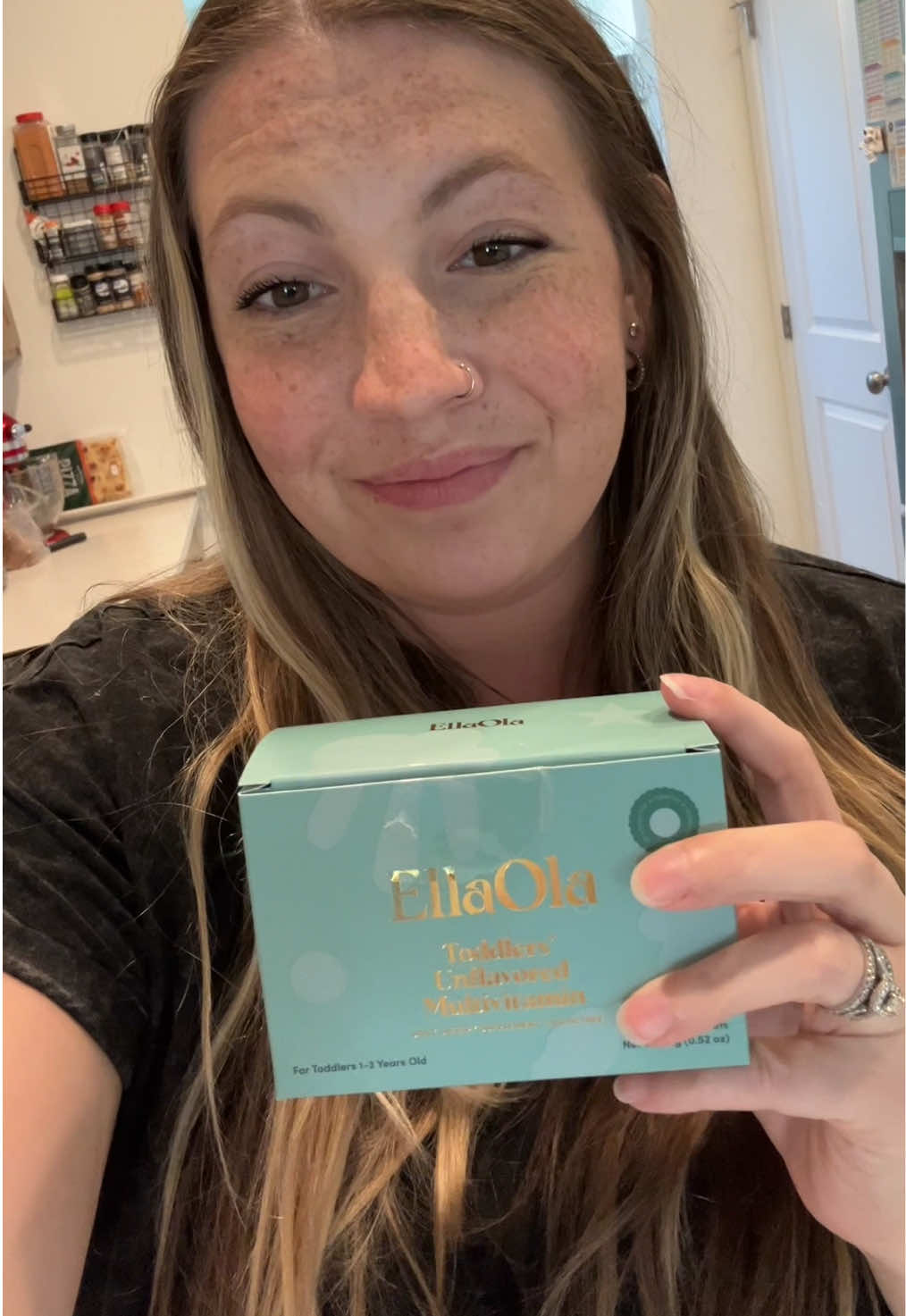 TikTok post by @victoriaeickhoff for EllaOla. Caption reads: @EllaOla Brands has created the best multivitamin....