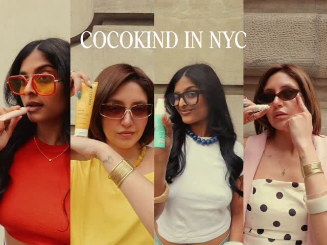 Instagram post by @tomatocrazy for Cocokind. Caption reads: [...] in the big city 🍎💄 @cocokind....