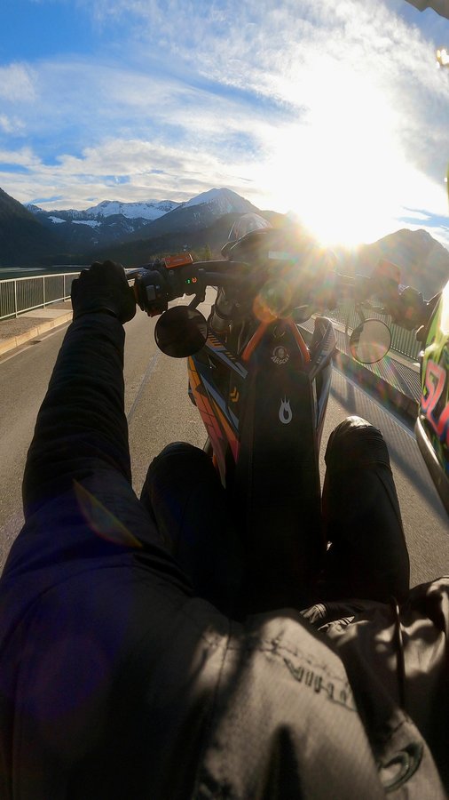 Instagram post by @kb.exc for 100% Bike. Caption reads: One last dance this season, goodbye 2023....