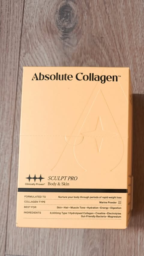 Instagram post by @livingthisnerdlife for Absolute Collagen. Caption reads: [...] journey takes me. Thank you....