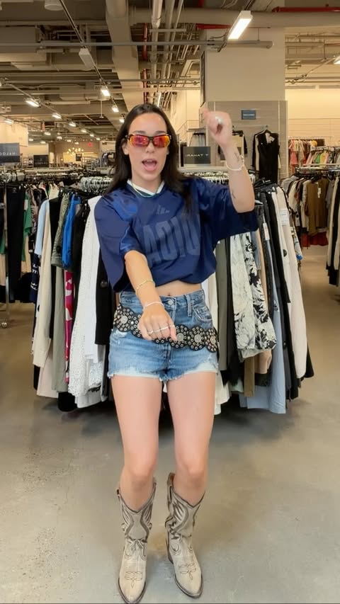 Instagram post by @viviinthecityy for Nordstrom Rack. Caption reads: [...] ultimate soccer-inspired outfit from....