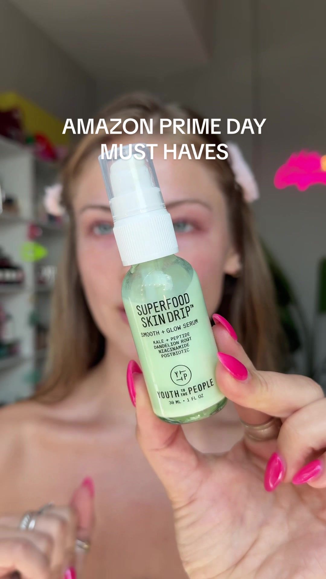 TikTok post by @kayla.ryann for Youth To The People. Caption reads: what products will you be restocking on for....