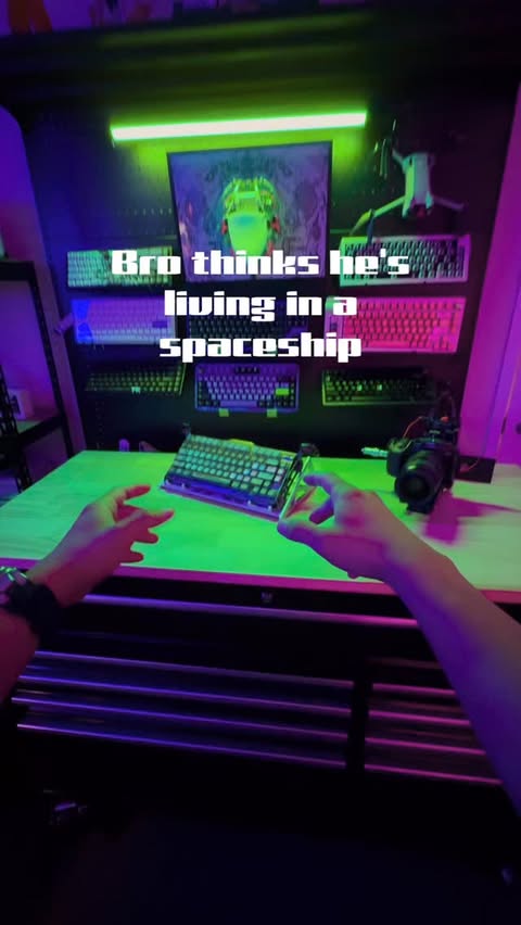 Instagram post by an influencer for GravaStar. Caption reads: [...] dreamnt of. Keyboard : @gravastar k1PRO....