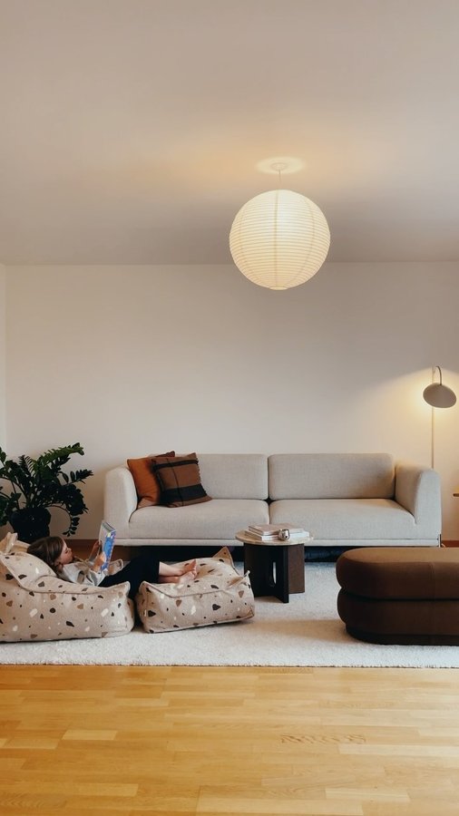 Instagram post by @lauraleanocita_home for Wigiwama. Caption reads: A Terrazzo Dream 🤎 I’m all about making space for....