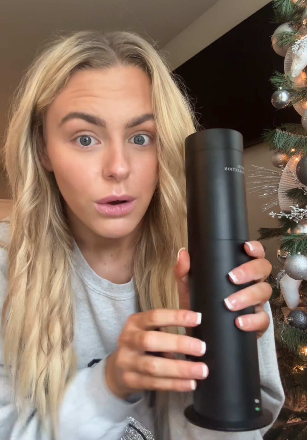 TikTok post by @haleybgillihan for Hotel Collection. Caption reads: OBSESSED with my new @Hotel Collection Studio Pro....