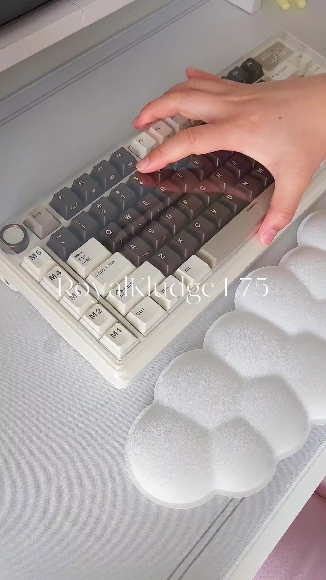 Instagram post by @_nessasaurus for Royal Kludge. Caption reads: [...] affiliate code 'nessa' for 10% off!....