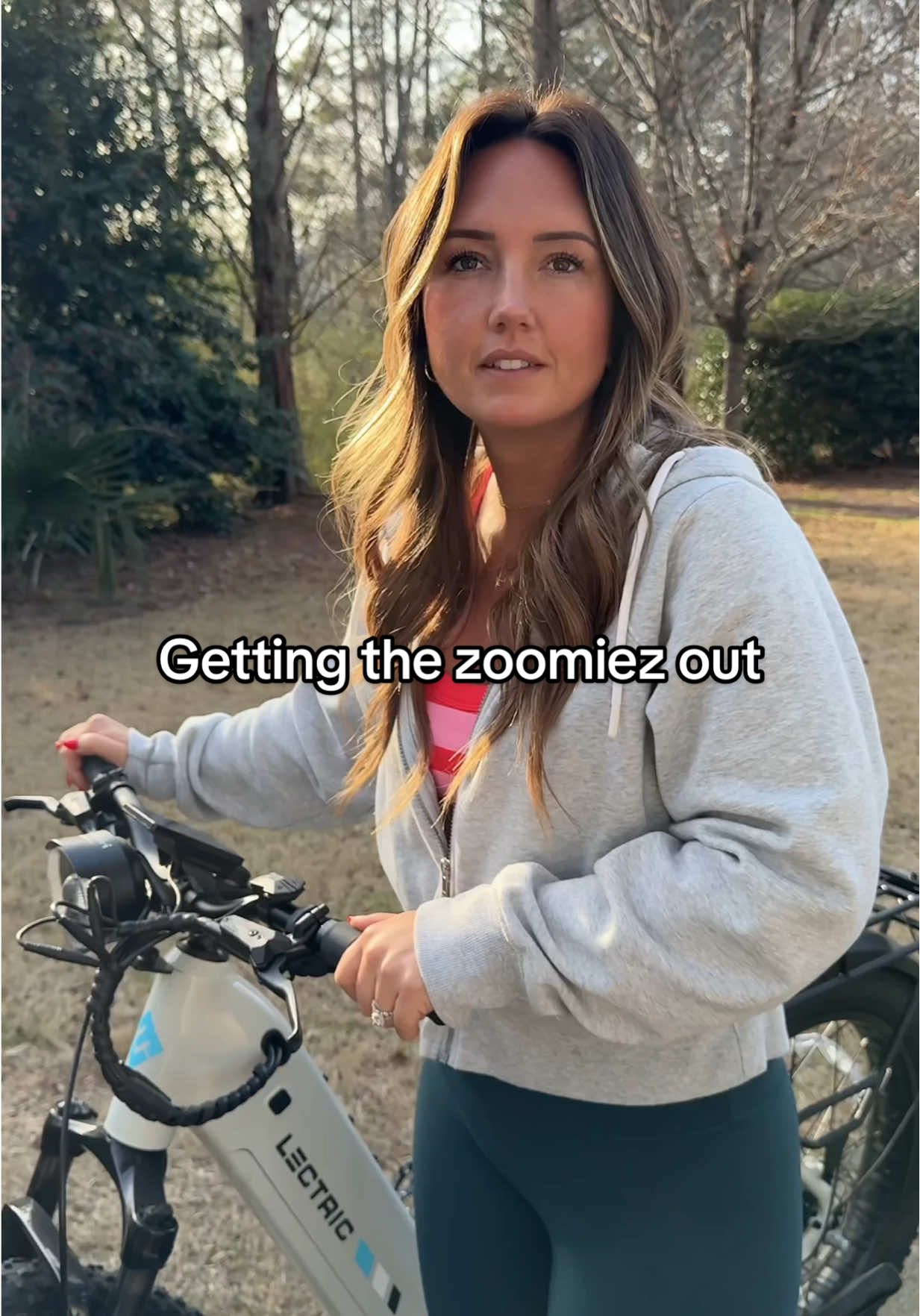 TikTok post by @southernlawnmama for Lectric eBikes. Caption reads: [...] for helping make these memories 🫶🏻....