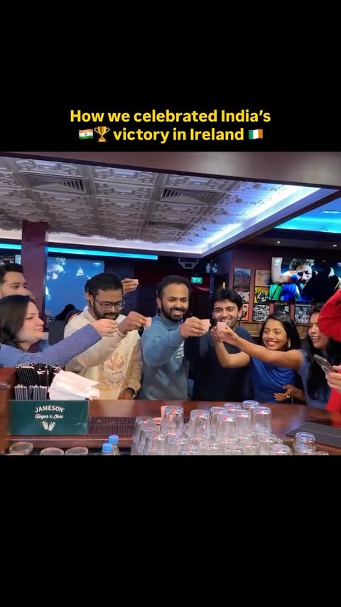 Instagram post by @desi_galway_girl for UK Mallus. Caption reads: World cup Champions 2026🏆🇮🇳 #reels #trending....